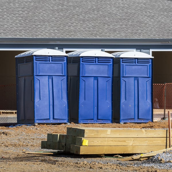 is there a specific order in which to place multiple portable toilets in Brunswick NY